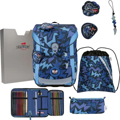 Produktbild von DerDieDas ErgoFlex Easy Dark Dragon Schulranzen Set 5tlg.