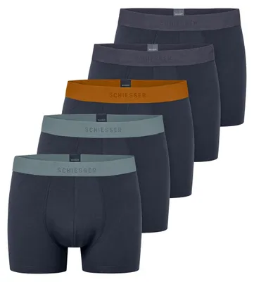 Produktbild von Schiesser Herren 5 PACK Boxershorts Baumwolle Multipack - 95/5
