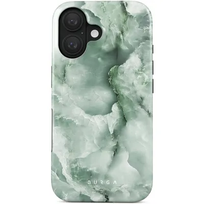 A product shot of a phone case with a marble-like pattern.