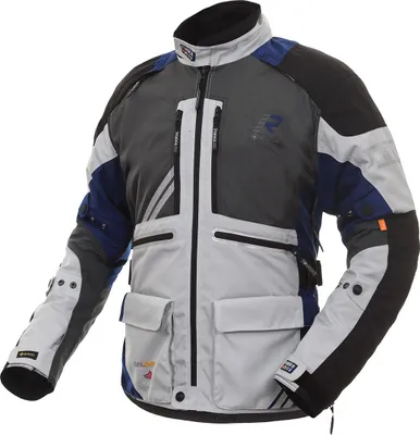 Image de Veste textile moto Rukka Offlane, gris/bleu, 46