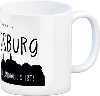 Produktbild von Ludwigsburg Skyline Kaffeebecher - Weil Stuttgart langweilig ist