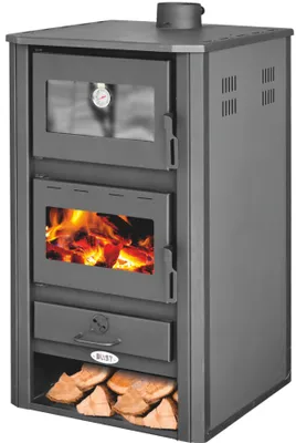 Image de Poêle-cheminée Blist BRM - 14 kW avec four - Anthracite