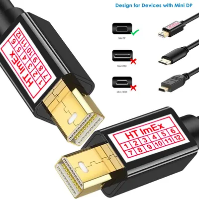 Produktbild von 4K 60Hz Mini Displayport Verlängerungskabel Mini DP auf MDP Kabel