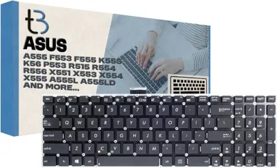 Immagine prodotto di Tastiera per laptop Tradebit per Asus A555, F553, F555, K555, K56, P553, R515, R554, R556, X551, X553, X554, X555, A555L, A555LD (QWERTY USA)