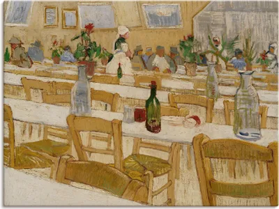 Produktbild von ARTland Leinwandbild In einem Restaurant. 1887-88 Größe: 60x45 cm