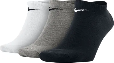 Produktbild von Nike Value No-Show, Keine Showsocken, Schwarz, Grau, Weiß, Erwachsener, M, Elasthan 1%, Baumwolle 83, Nylon 16, Machine wash