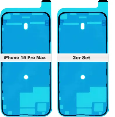 Produktbild von 2x iPhone 15 Pro Max Rahmen Lcd Display Kleber Glue Dichtung Klebefolie Adhesive Wasserdichtung