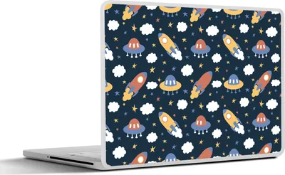 Produktbild von MuchoWow® Laptop Aufkleber Sticker Cover Design - Weltraum - Sterne 36.5x27.5 cm - Laptop-Sticker