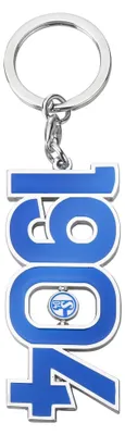 Produktbild von FC Schalke 04 Schlüsselanhänger 1904 blau, silber STK