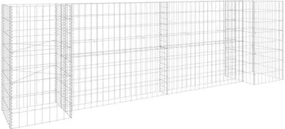 Produktbild von vidaXL H-förmiger Gabionen-Pflanzkorb Stahldraht 260x40x80 cm