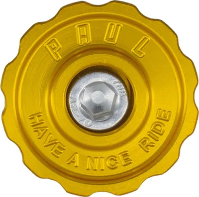 Zdjęcie produktu dla Paul Component Klamper Stem Cap Ahead Cap, 1 1/8", złoty