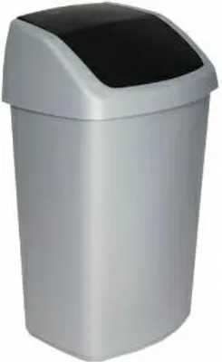 Zdjęcie produktu dla Curver Kosz Na Śmieci 50L Ciemnoszary Srebrny