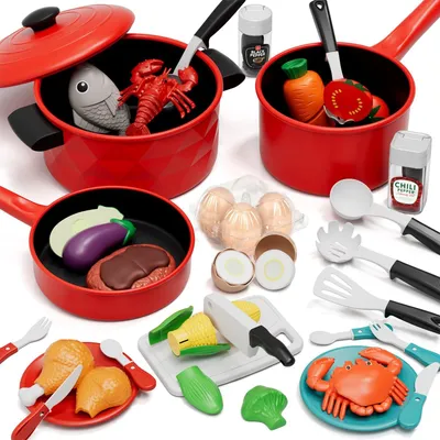 Produktbild von Kinderküche Zubehör Spielküche Spielzeug ab 3 Jahre Spielzeugsets