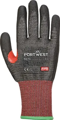 Obrázok produktu pre Portwest - "A670" Rukavice pre mužov/dámy unisex,PolyuretánRW11020 (10) (Black)
