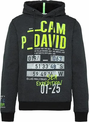 Produktbild von Camp David Herren Sweatshirt CB2108-3204-21 Pullover Hoodie Sweatshirt black (M)