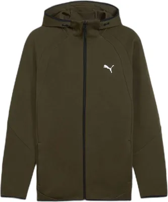 Produktbild von Puma EVOSTRIPE FZ Hoodie DK - grün, Größe:L