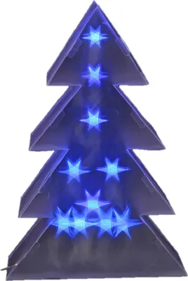Image de Sapin lumineux LED avec étoiles holographiques