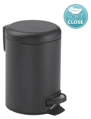 Produktbild von Gedy POTTY Abfalleimer 5l, Soft Close, schwarz matt