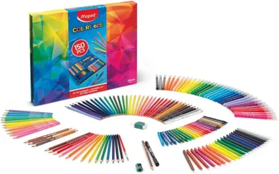 Image de Maped set de dessin COLOR'PEPS 150 pièces dans un carton