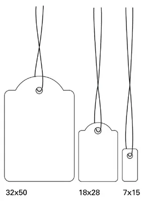 Obrázek produktu pro HERMA 6931, Bílá, 7 mm, 15 mm, 1000 kusů, Čína