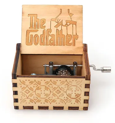 Zdjęcie produktu dla Ręczna pozytywka Ojciec chrzestny klasyczna skrzynka muzyczna z melodią z filmu The Godfather