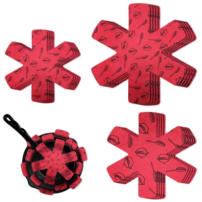 Imagen del producto de Protectores para macetas de fieltro, juego de 12 unidades, medidas 38/35/26 cm, para la cocina