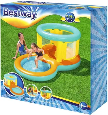 Produktbild von Bestway - Hüpfburg mit Planschbecken - Jumptopia Bouncer (239x142x102cm)