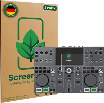 Produktbild von 2x ScreenLeaf Schutzfolie für Denon DJ Prime Go+ nachhaltiger Displayschutz Display Schutz Folie Klar Transparent