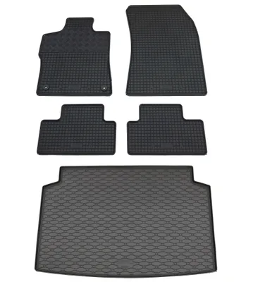 Produktbild von Rigum Gummi Fußmatten + Kofferraumwanne im Set für Opel Astra L / Peugeot 308 II