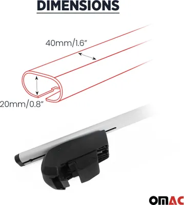 Produktbild von Dachträger Grundtäger für Ford Focus 2011-2018 75kg Metall Schwarz 2 tlg