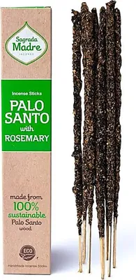 Produktbild von Sagrada Madre Palo Santo Weihrauch mit Rosmarin – 3er-Set – ±30 g