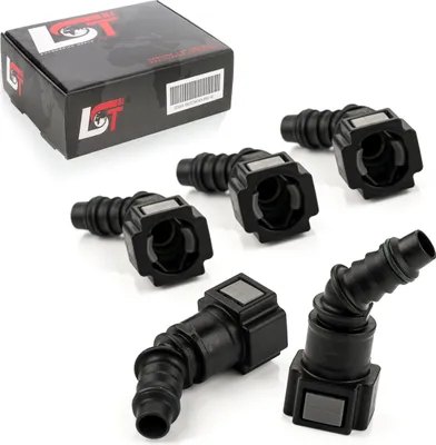 Produktbild von 5x Schnellverschluss Kraftstoffleitung Kupplung 45° 7,89x8mm für OPEL VOLVO