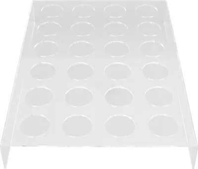 Zdjęcie produktu dla Coffee Pod Drawer Holder Storage Tray Holds 24 Pods Clear Acrylic U Shape Coffee Capsule Organizer for Kitchen Countertop