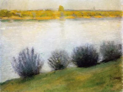 Obrázek produktu pro August Macke Art Print Obraz - Na Rýně u Herselu, 1908 (60 x 80 cm)