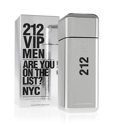 Zdjęcie produktu dla Carolina Herrera 212 VIP Men, Mężczyźni, 100 ml, Bursztyn, Tonkowiec wonny, Amber,Tonka bean, Spray, Alcool dénaturé, Aqua (eau), Parfum (Fragrance), Hamamelis Virginiana (Witch Hazel)...