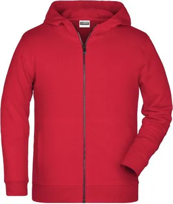 Produktbild von Sweat-Jacke mit Kapuze und Reißverschluss red, Gr. XL