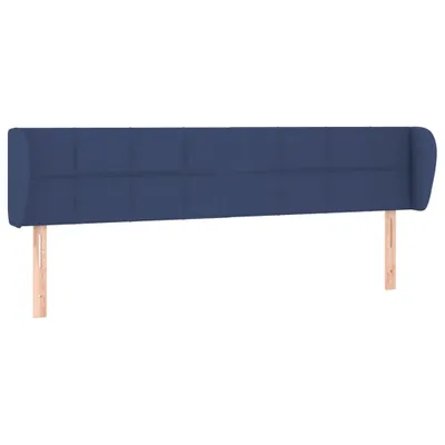 Produktbild von vidaXL Kopfteil mit Ohren Blau 203x23x78/88 cm Stoff