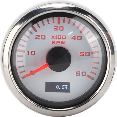 Obrázek produktu pro 52 mm 6K ukazatel tachometru IP67 vodotěsný pro 1-8 válcový motocykl - benzín - auto - loď