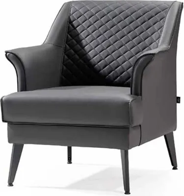 Produktbild von 1 Sitzer Sessel  Leder Polster Moderne Möbel Design Luxus Grau
