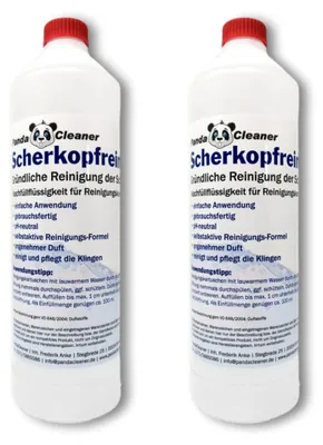 Productafbeelding van Scheerkopreiniger - 2 x 1 liter - Navulvloeistof voor scheerapparaat - Scheerapparaat reiniger