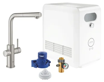 Produktbild von GROHE Blue Professional, Standard, Edelstahl, Hebelgriffe, Einzelbild, Typ L, Keramik