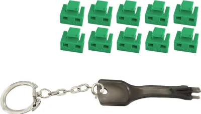 Produktbild von shiverpeaks RJ45-Port Blocker mit Schlüssel grün