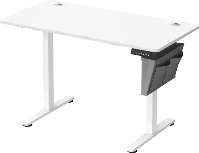 Produktbild von Elektrischer Höhenverstellbarer Schreibtisch Weiss Holz