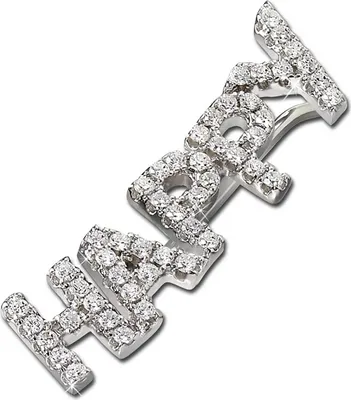 Produktbild von SilberDream Ohrringe Ear Cuff HAPPY Zirkonia Damen 925 Silber Ohrklemme GSO502W