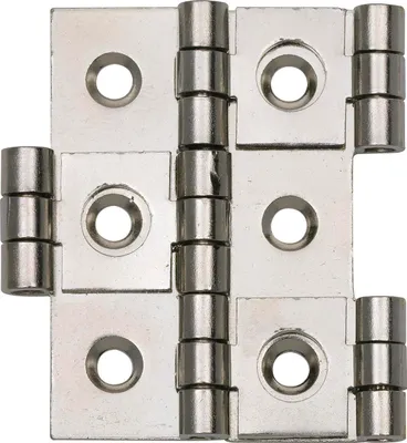 Produktbild von CHARMAG Paravantscharnier, 50x21 mm, Holzstärke 15 mm, Messing nickel matt