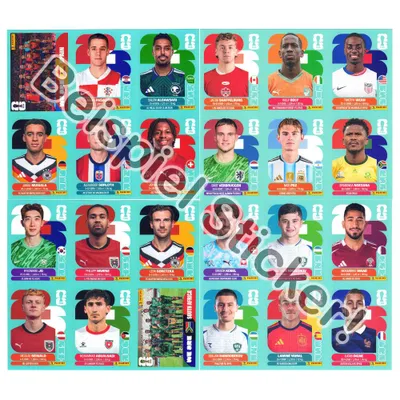 Produktbild von Fifa World Cup 2026 - WM Sammelsticker - 24 verschiedene Sticker