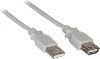 Produktbild von Goobay 50961 USB 2.0 Hi-Speed Verlängerungskabel, Grau, 3 m - USB 2.0-Stecker (Typ A) > USB 2.0-Buchse (Typ A)