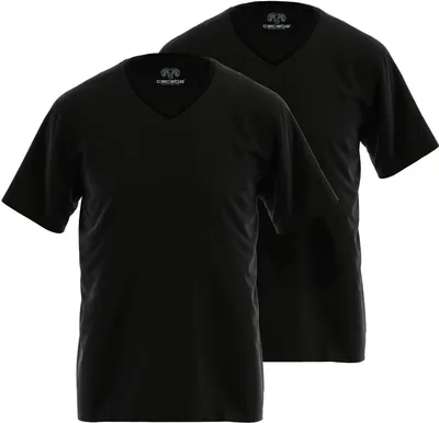 Produktbild von CECEBA Herren Shirt schwarz uni 2er Pack Größe: 54