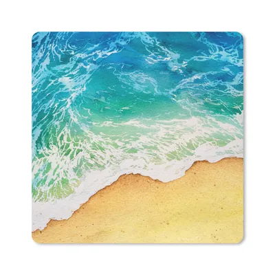 Produktbild von MuchoWow® Mauspad Mousepad Strand - Meer - Golf 20x20 cm - Mousepads - Maus Mat - Pad - Mausunterlage - Desk Mat - Bureauartikeln