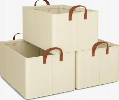 Produktbild von Aufbewahrungsbox 3er-Set 35x25x20cm faltbar mit Griffen